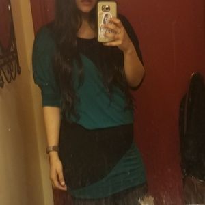 Color Block Bubble dress